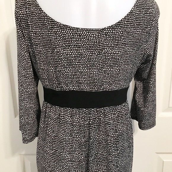 Tiana B, Babydoll Style Patterning Dress - Picture 6 of 7